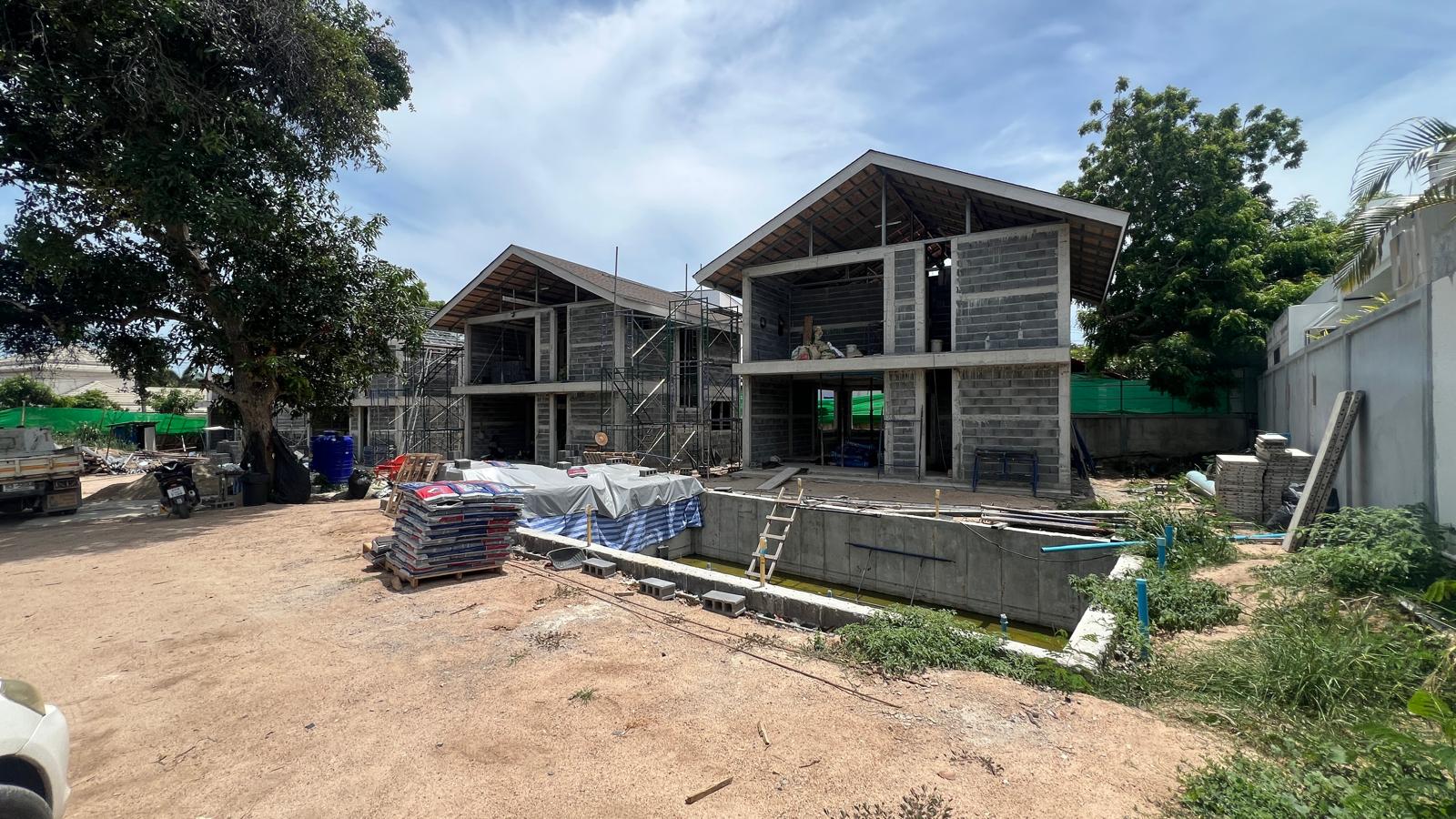 Hikaru Garden villas under construction, August 2026